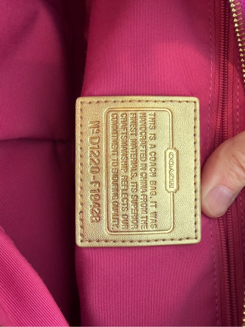 Coach Multicolor Poppy Line Shoulder Bag with Gold Accents - Picture 4 of 5